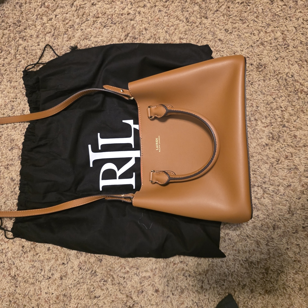 Ralph Lauren Tan Leather Women's Bag